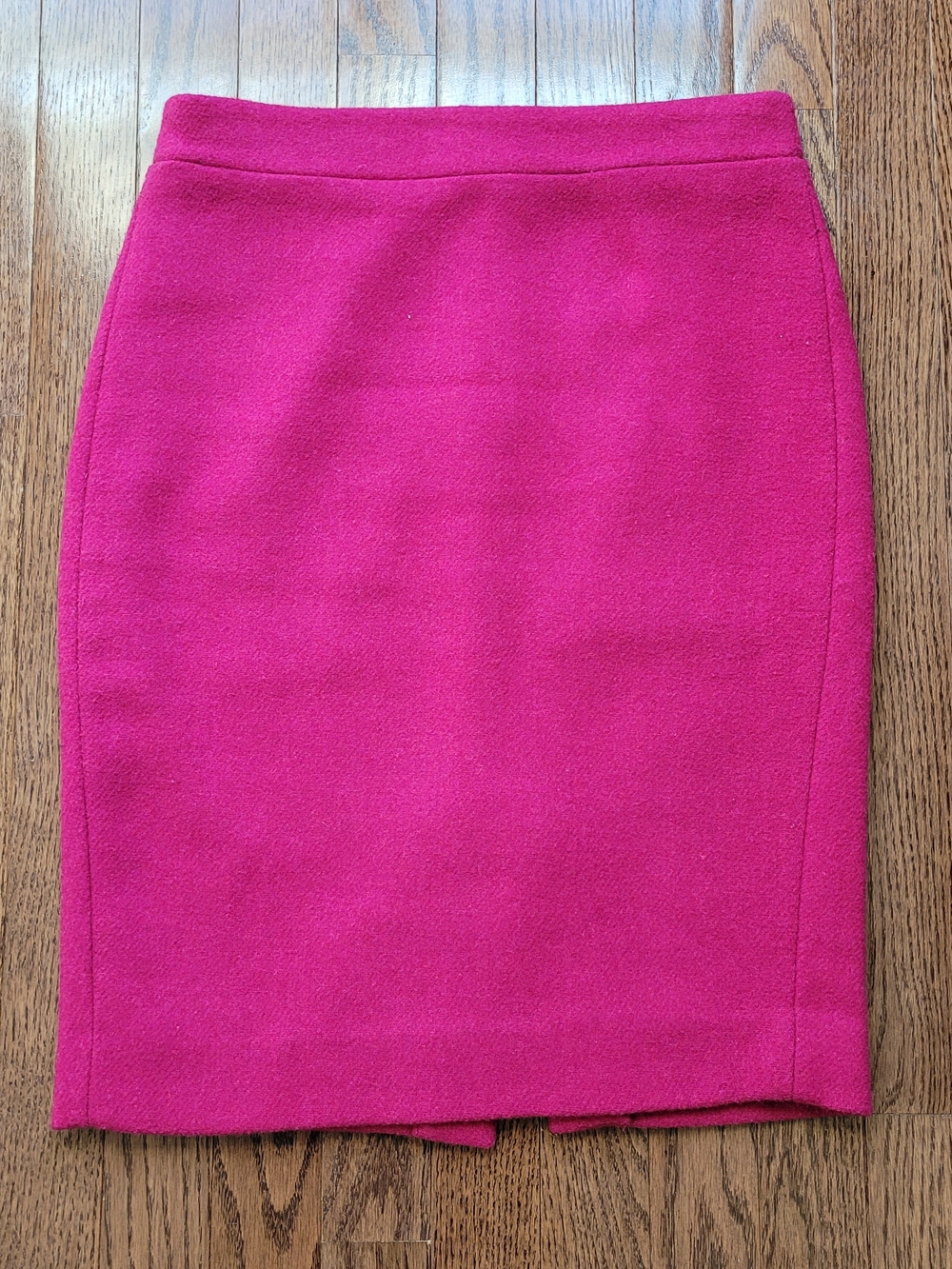 J. Crew Fuchsia Wool Pencil Skirt